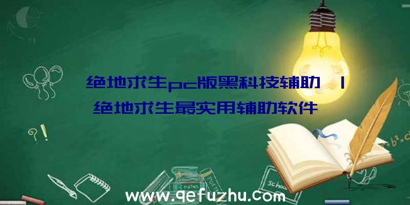 「绝地求生pc版黑科技辅助」|绝地求生最实用辅助软件